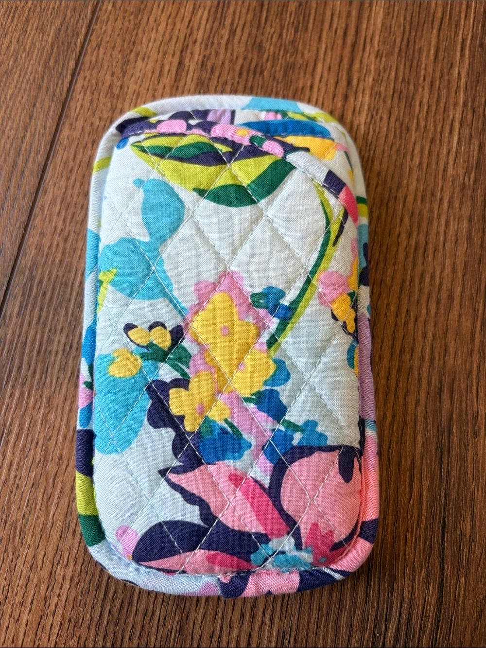 Vera Bradley quilted sunglasses case in the vibrant Marian Floral pattern